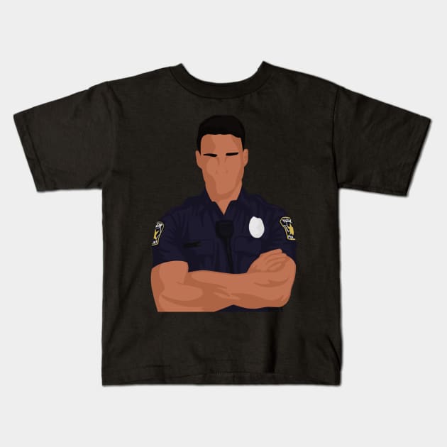 Carlos Reyes | 911 LoneStar Kids T-Shirt by icantdrawfaces